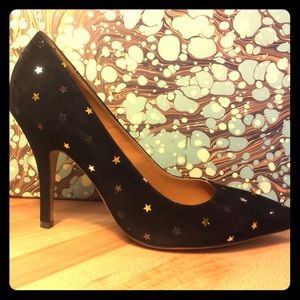 Isabel Marant Black Suede Star Heels