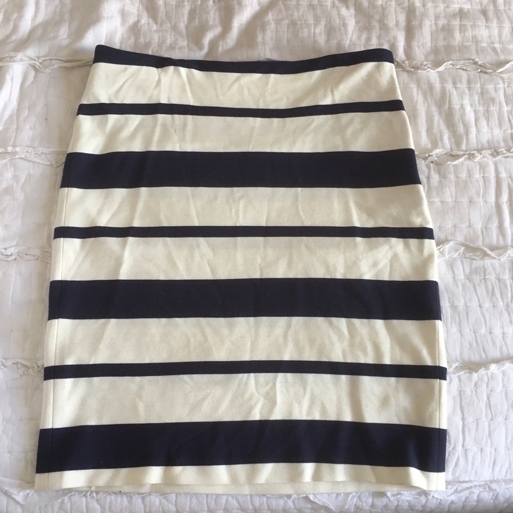 Striped Pencil Skirt