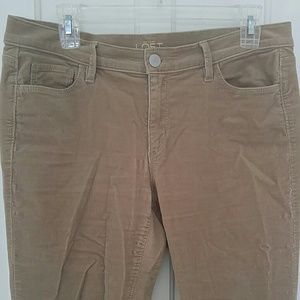 Tan Modern Skinny Corduroy Pants