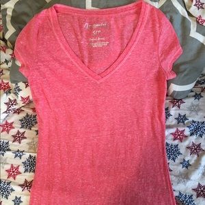 Pink v-neck