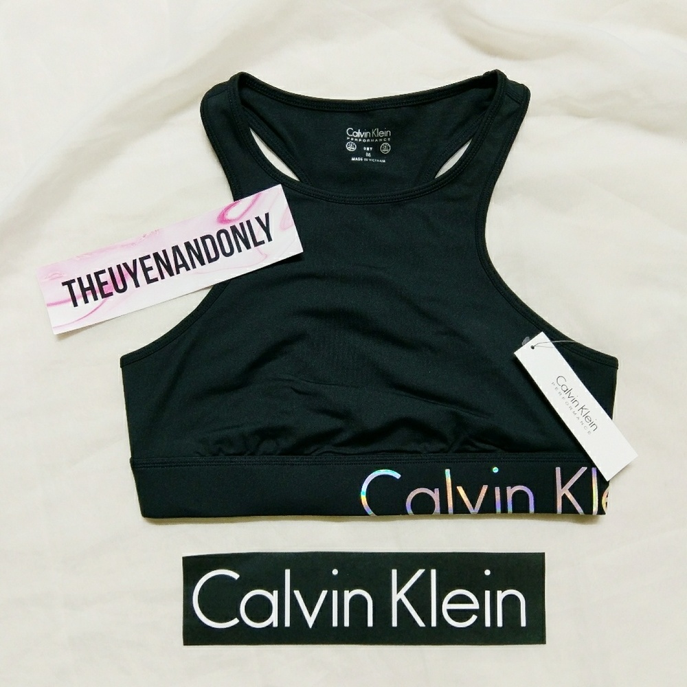 🎉RESTOCKED🎊 NWT Calvin Klein Sport Bras Hologram - Picture 1 of 4
