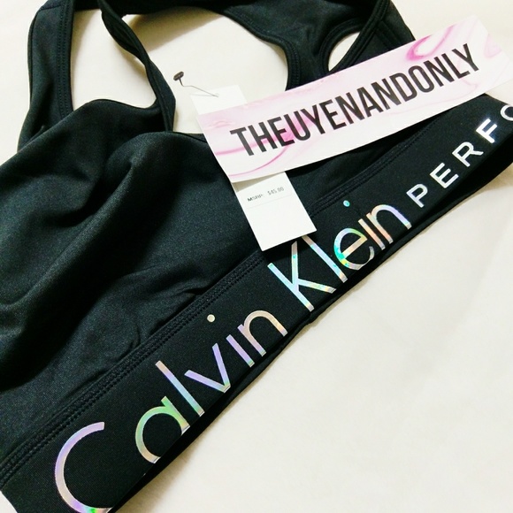 🎉RESTOCKED🎊 NWT Calvin Klein Sport Bras Hologram - Picture 2 of 4