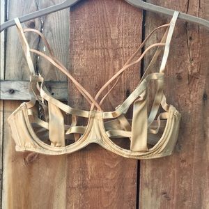 *NEW* Champagne bondage bra