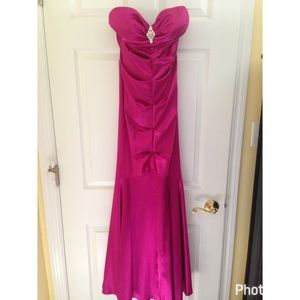 Xscape Pink Mermaid Prom Dress