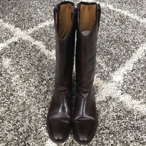 Authentic Melissa Button Frye boots Dark Brown 7.5