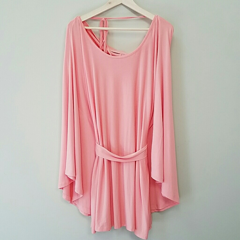 ASOS Rare Cape Tie Waist Dress