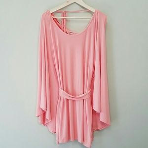 ASOS Rare Cape Tie Waist Dress