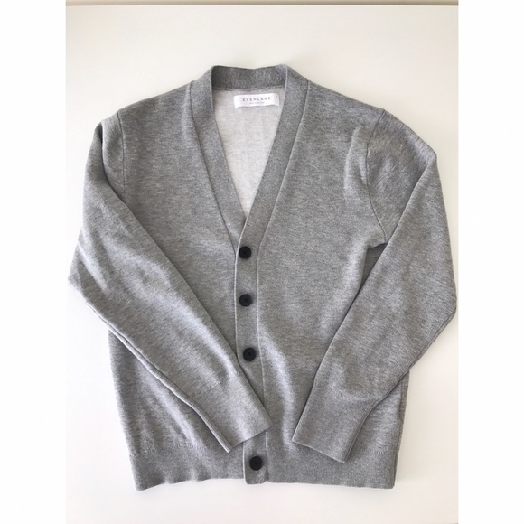 Everlane Sweaters - Grey V Neck Cardigan