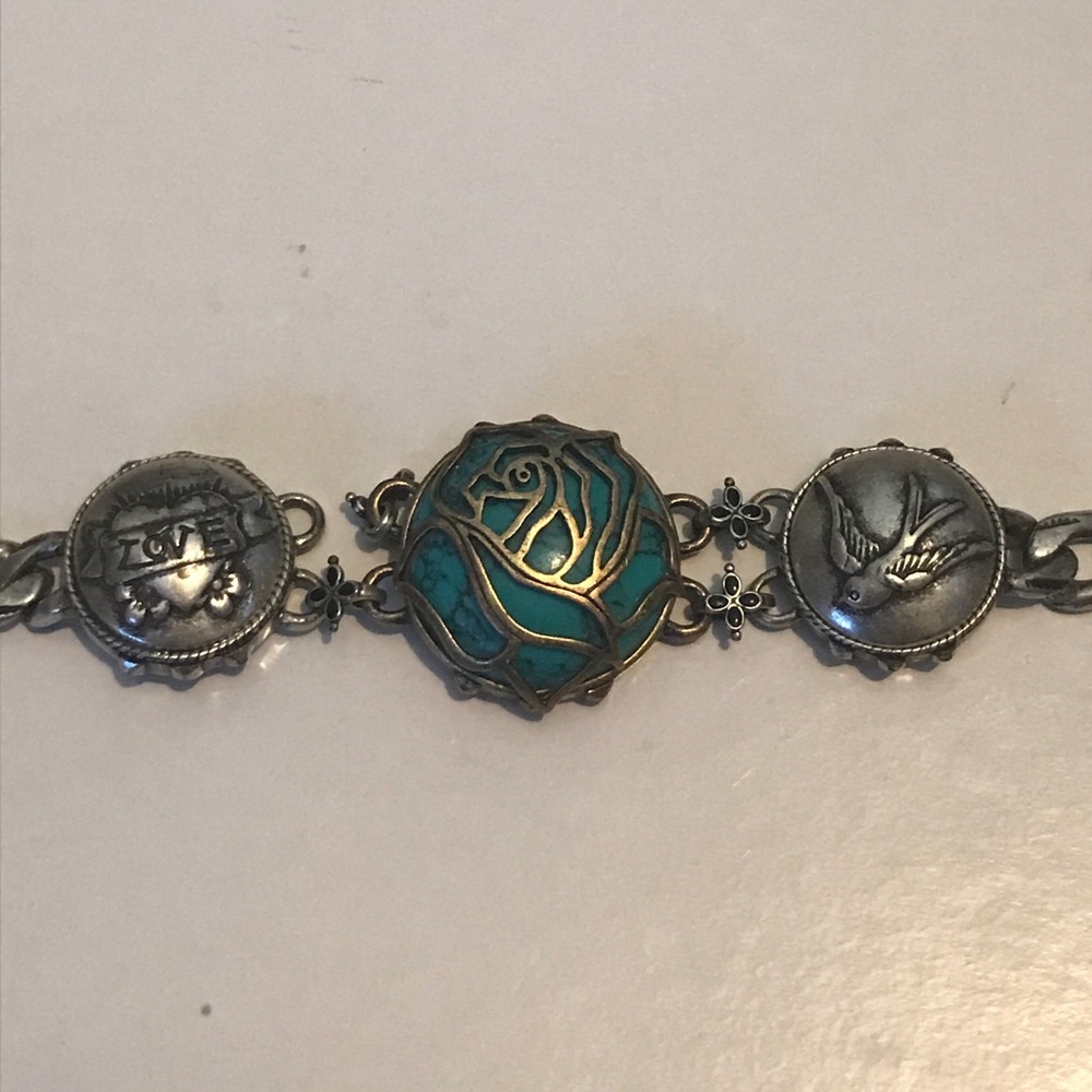Lucky mixed metal bracelet