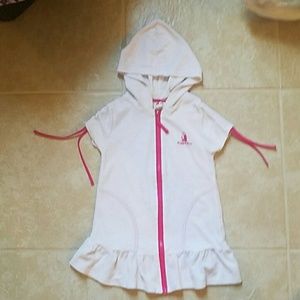 Girls swim cover up size 4