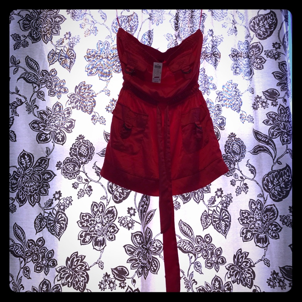 ❌sold❌Arden b cargo dress - poppy color and satin