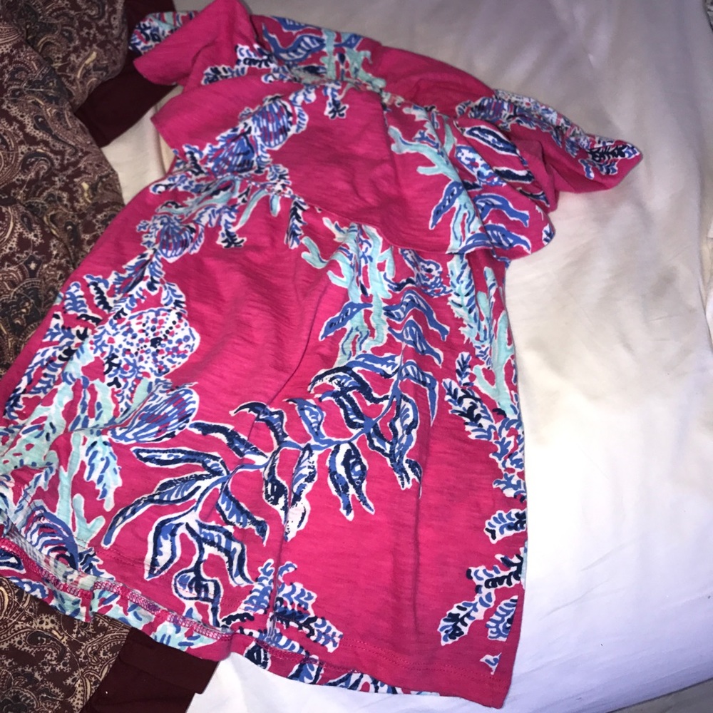 strapless lily pulitzer shirt