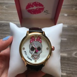 Betsey Johnson Skull watch