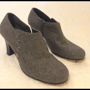 Gray booties, size 9