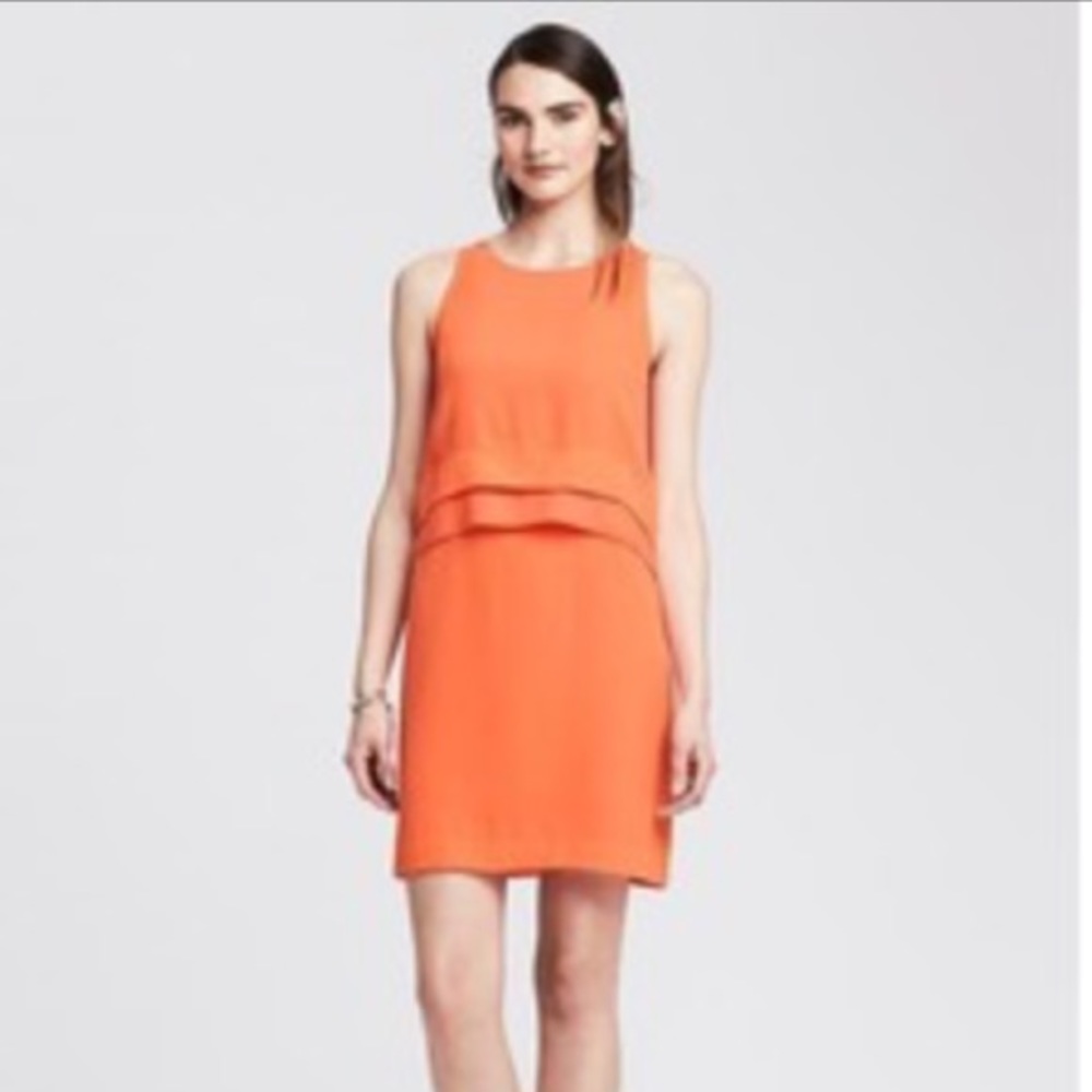 NWT Banana Republic | orange shift dress
