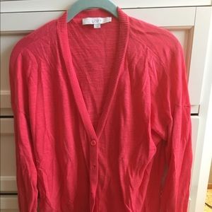Women's Ann Taylor loft coral cardigan sizeL
