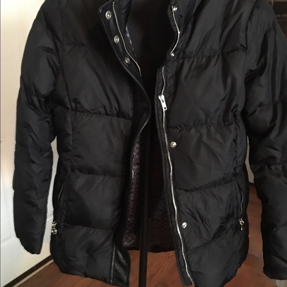 Coach black bubble jacket. Excellent condition