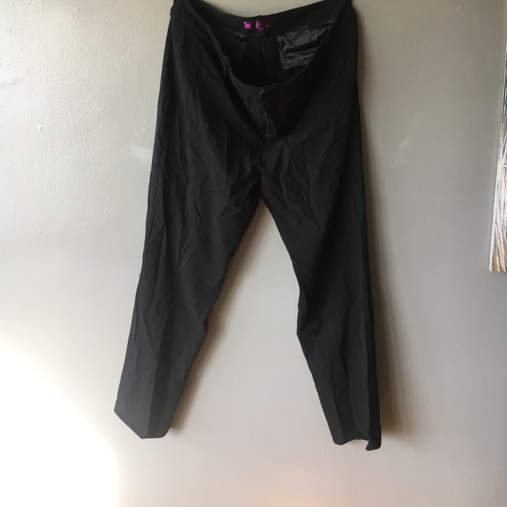 Straight leg black pants