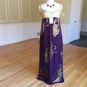 Nicole Miller Silk Maxi Dress Size 4