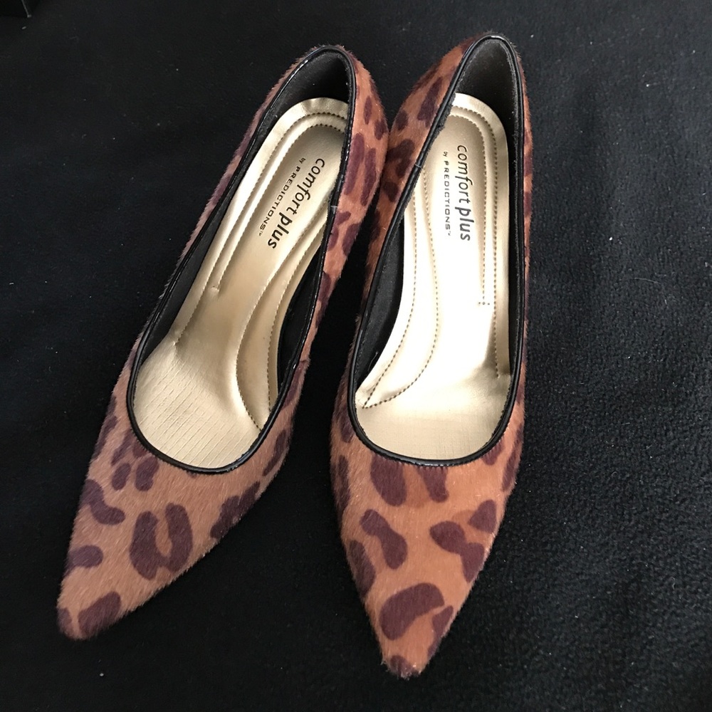 Comfort Plus animal print pumps