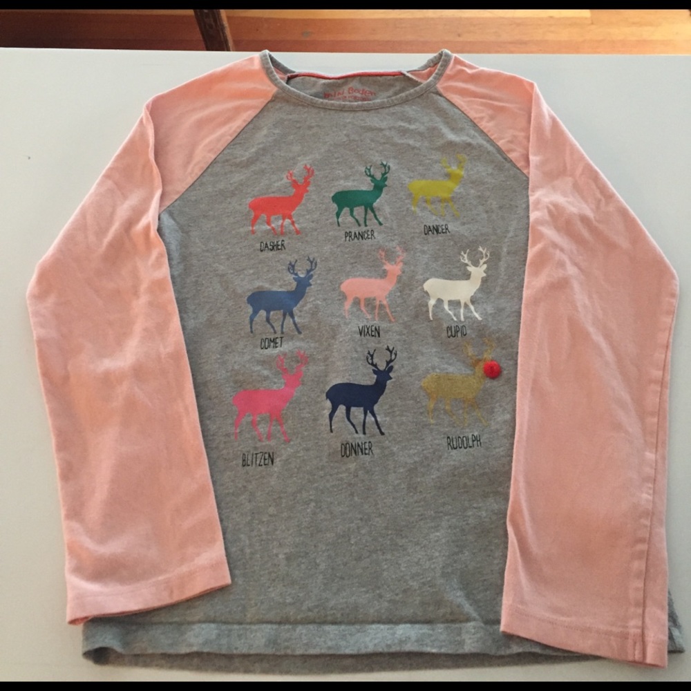 Mini Boden Long Sleeve Tee, size 9-10