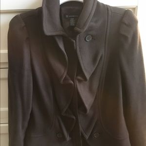 Women's brown cotton blazer, Size L