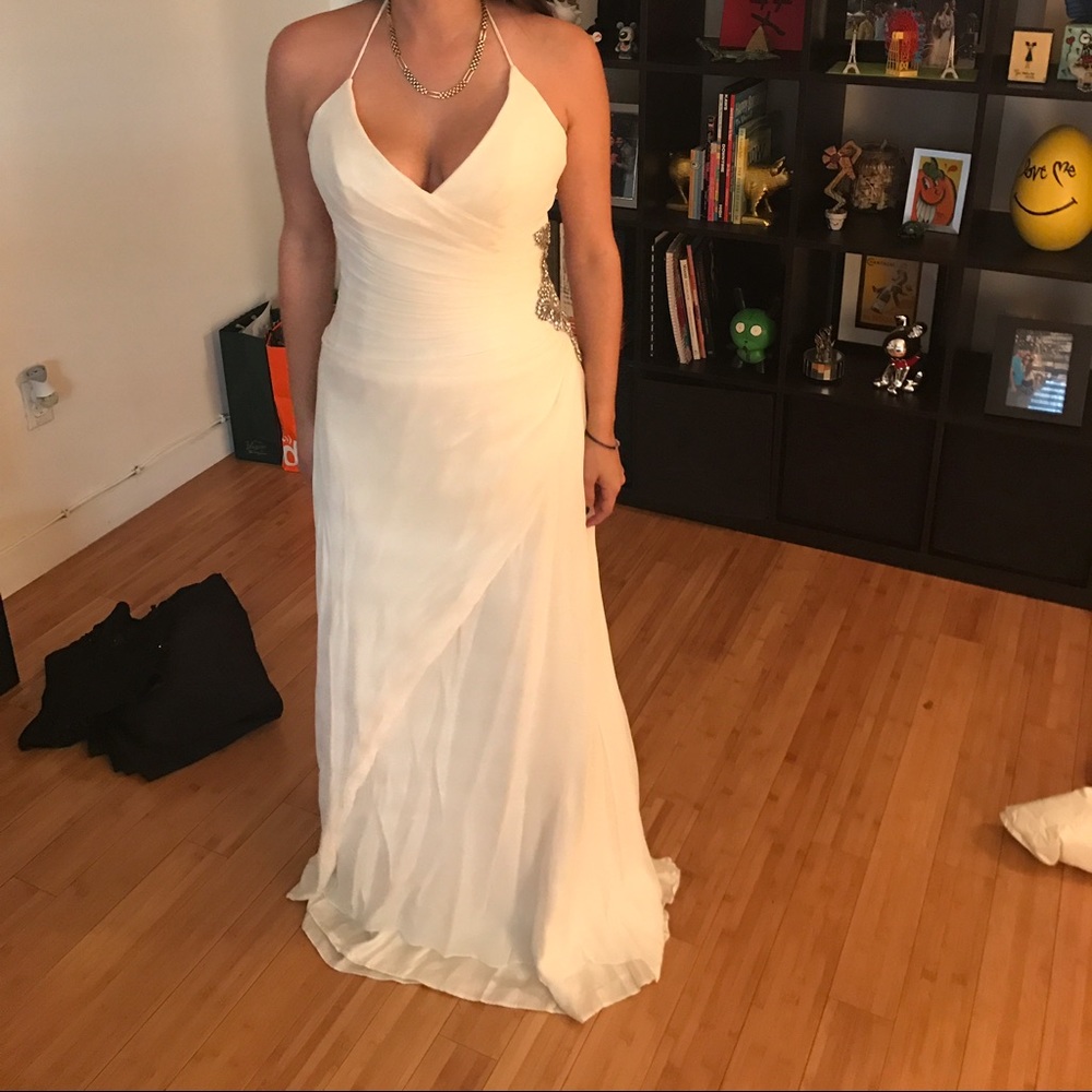 White wedding dress - size 10.