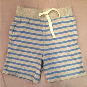 babyGap Blue/Grey Striped Cotton Shorts -2T