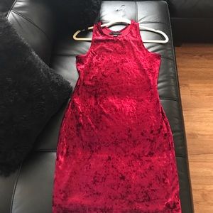 Forever 21 crushed velvet tank dress !