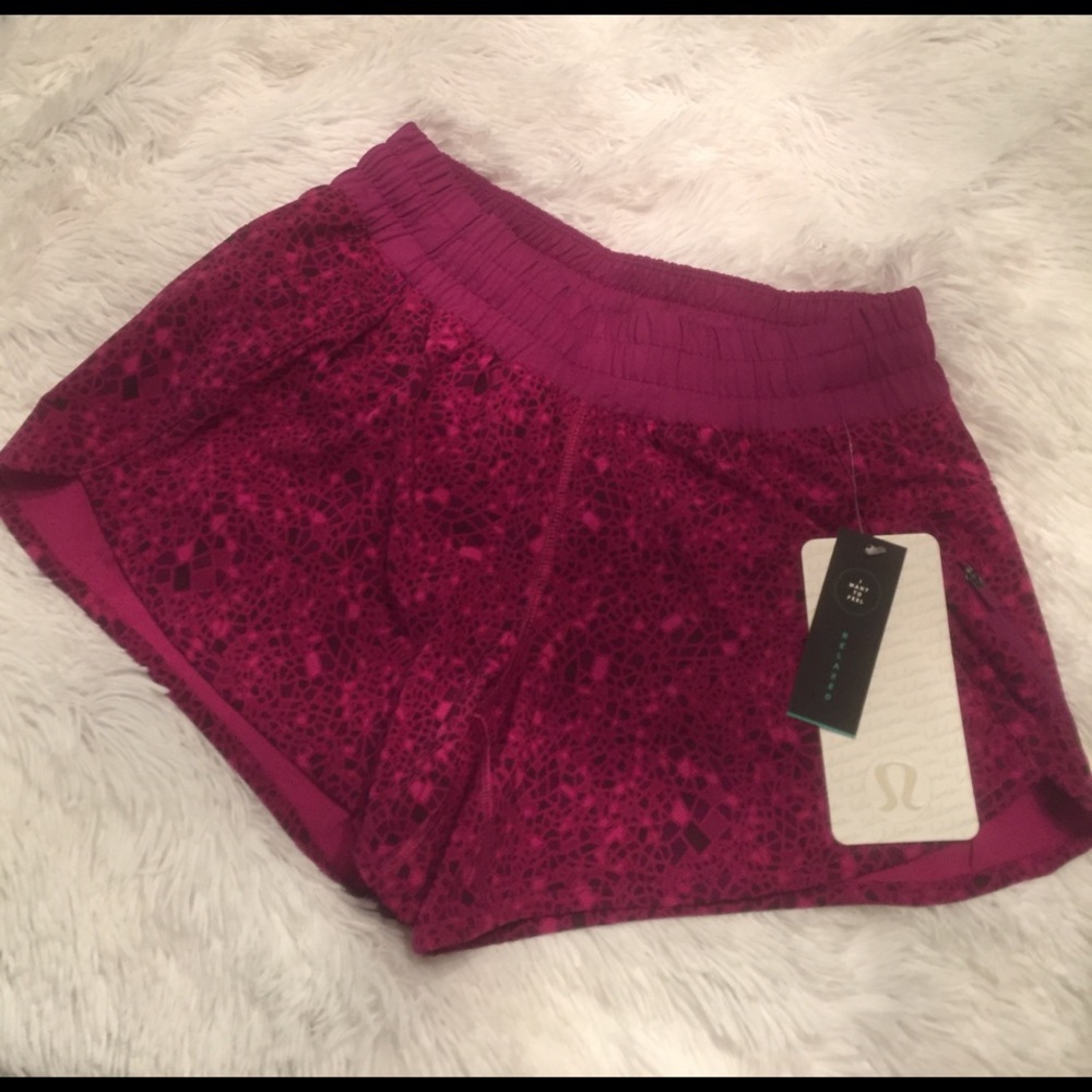 NWT lulu lemon tracker shorts!