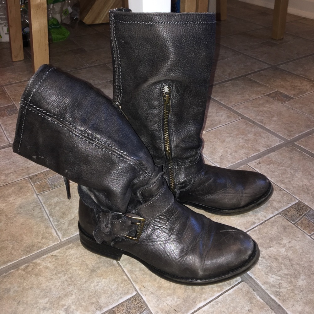 BEDSTU genuine leather mid calf boots sz 6