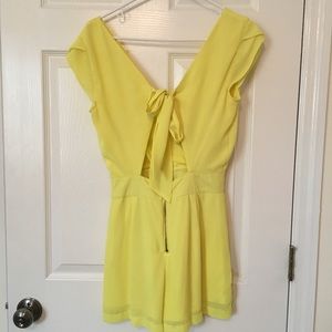 Bright yellow romper