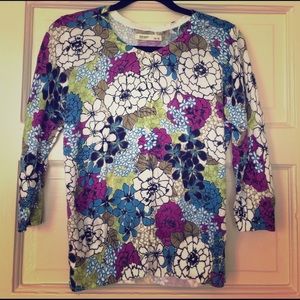 Floral multi color cardigan Old Navy sz M