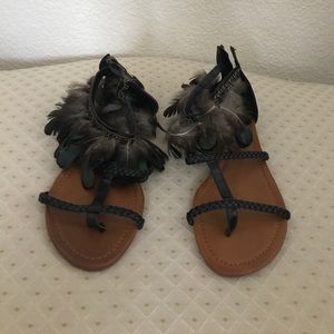 Feather sandals
