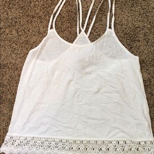 Lace bottom tank