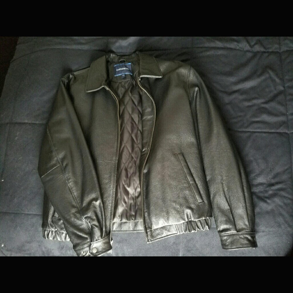 Men's Croft and barrow leather jacket