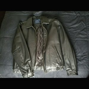 Men's Croft and barrow leather jacket