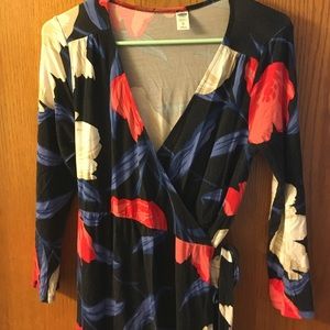 Maternity and nursing Floral wrap dress Old Navy