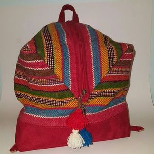 Imported Peruvian leather backpack