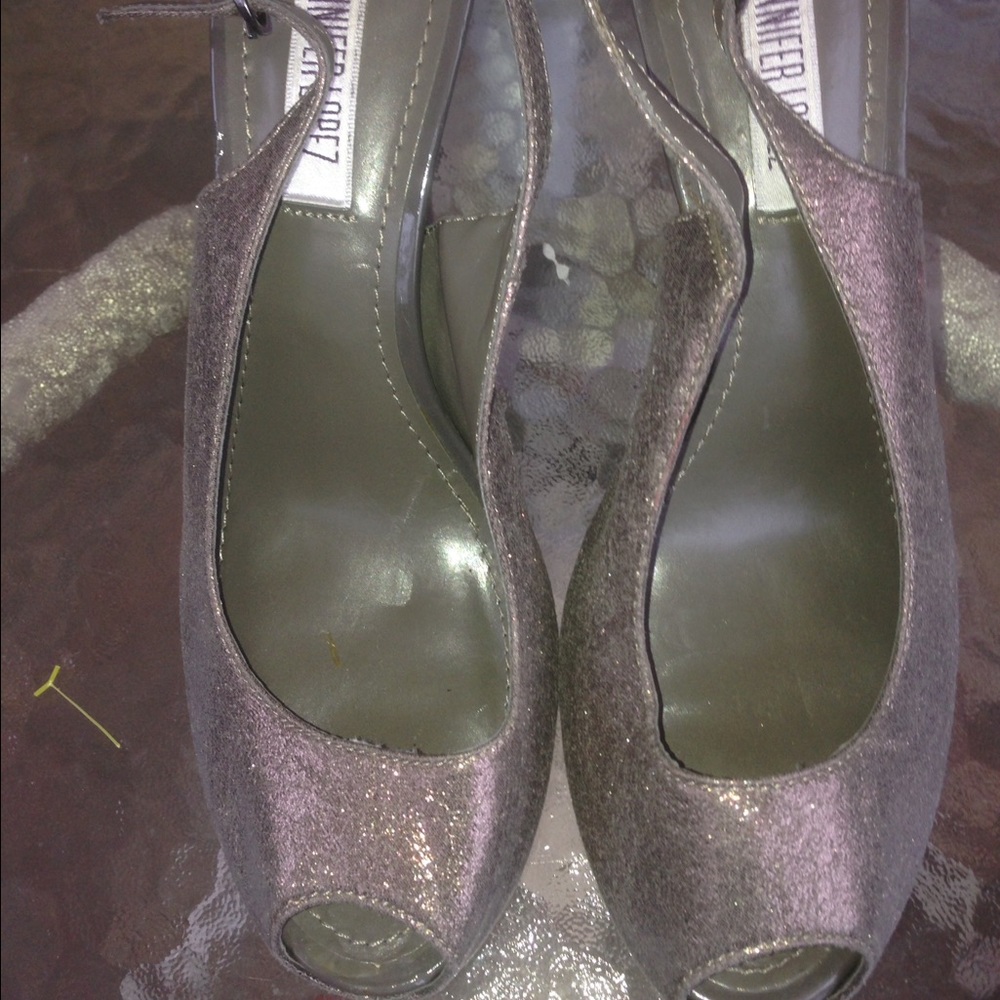 Jennifer Lopez JLO Peep Toe Heels SZ 7
