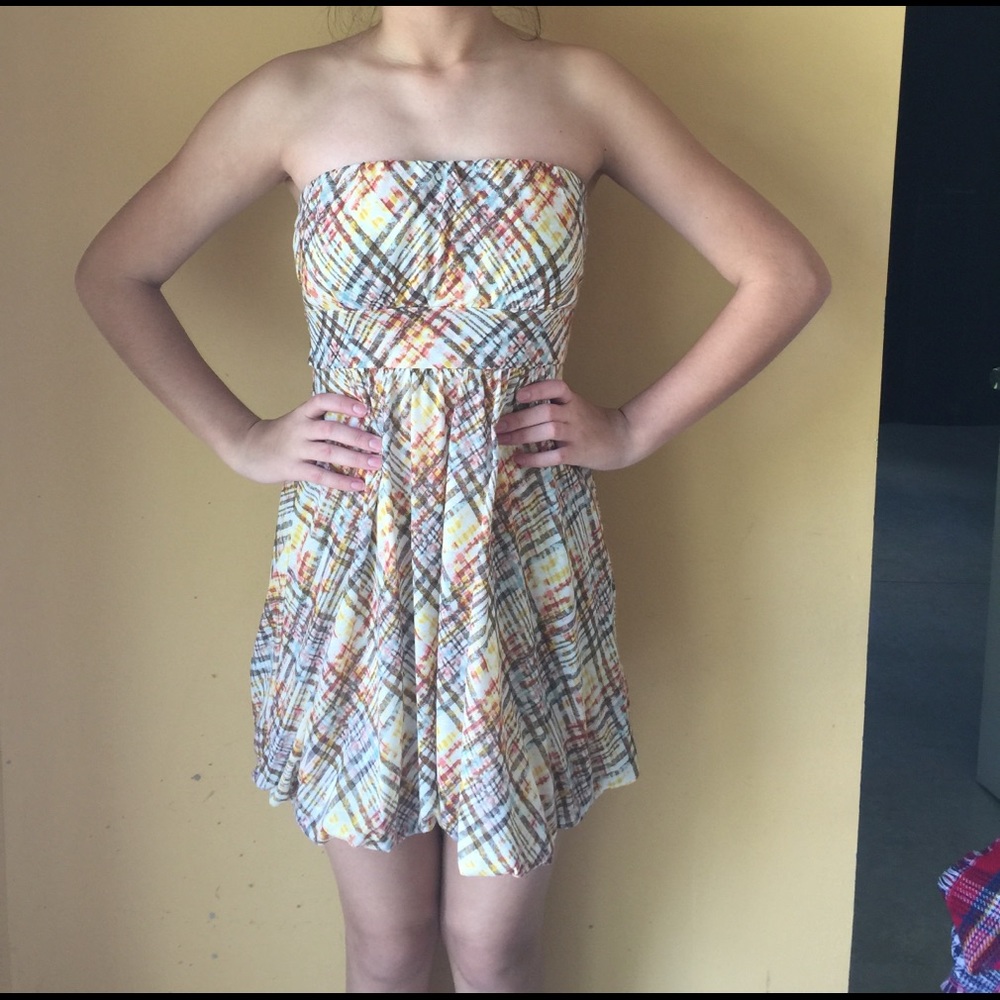 Jr. Strapless summer mini dress
