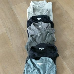 7 james perse polo shirts all of them for 69$