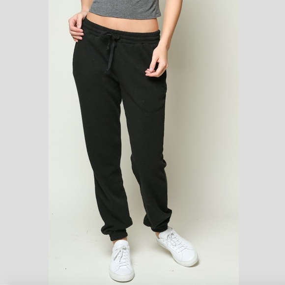 brandy melville black rosa sweatpants