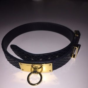 Micheal Kors Embossed Leather Wrap-around bracelet