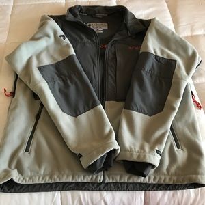 Columbia zip up interchange titanium sweater  XL