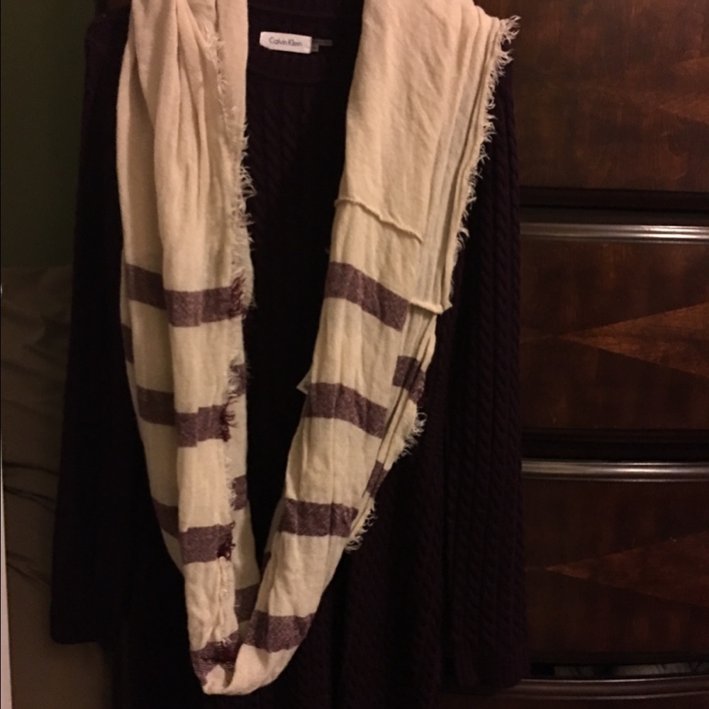 NWOT CALVIN KLEIN SWEATER DRESS & NWT SCARF