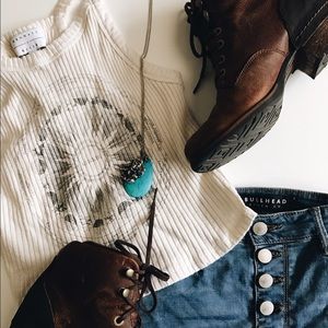 ♡ Kendall & Kylie Zodiac Chart Ribbed Top ! ♡