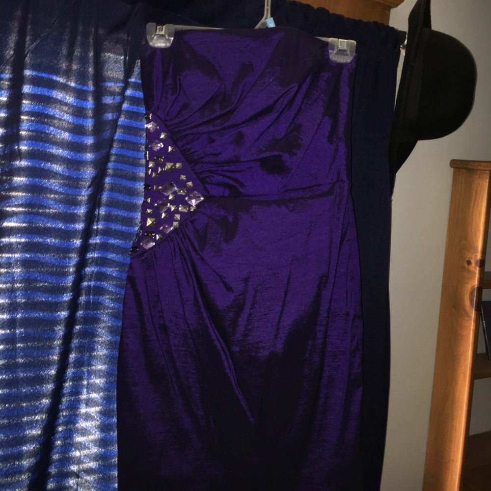 MIDI purple dress
