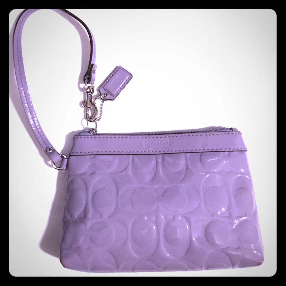 Coach wristlet in lavender