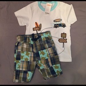Gymboree Boys 3T Tee/Shorts Set